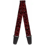 Buckledown Deadpool Splatter Logo Guitar Strap