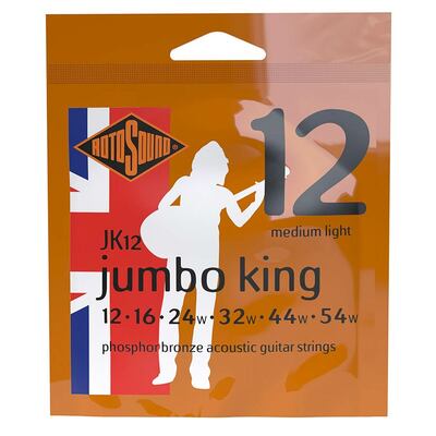 jk12 Rotosound Jumbo King string set JK12 phosphor bronze wound 12-54 - Image 1