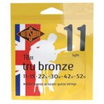 Rotosound TB11Tru Bronze string set acoustic 80/20 bronze 11-52
