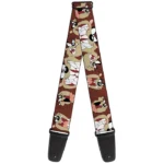 Buckledown Looney Tunes Tasmanian Devil Guitar Strap