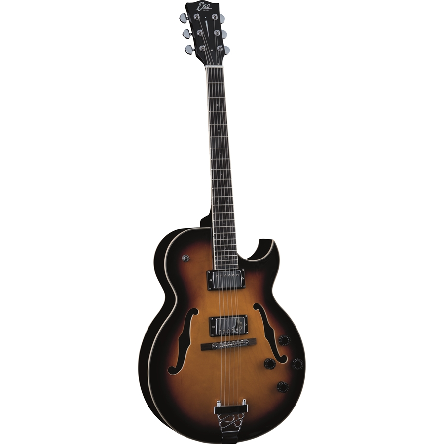 16-eko-guitars-sa-750-05130240_0 EKO SA 750 Semi Acoustic guitar vintage sunburst - Image 1