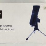 Pod cast microphone usb side Address studio
