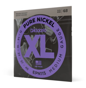 D'Addario EPN115 Pure Nickel Electric Guitar Strings - Blues/Jazz Ro