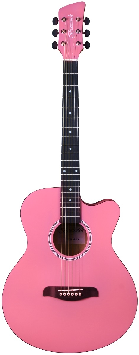 IMG_2185 BF100BPK BRUNSWICK GRAND AUDITORIUM CUTAWAY BABY PINK - Image 1